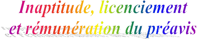 Sommaire 2
Inaptitude et maintien